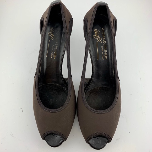 Donald J pliner brown heels size 7.5 M - Picture 3 of 6